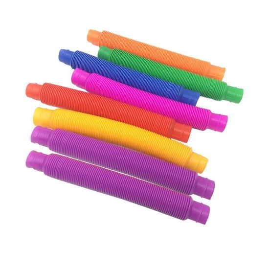 12 Anneaux Sensoriels En Silicone - Jouet Anti-Stress Pour Enfants Et Adultes, Couleurs Variées