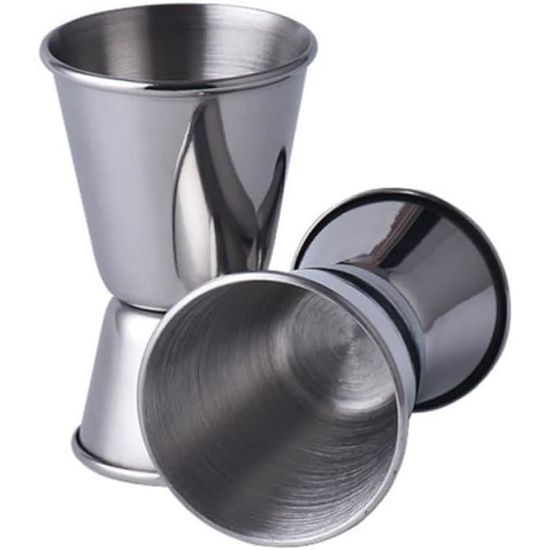 2 Doseurs Cocktail En Inox 2cl/4cl - Jigger Double Pour Bar, Gin, Whisky, Mixologie - 8