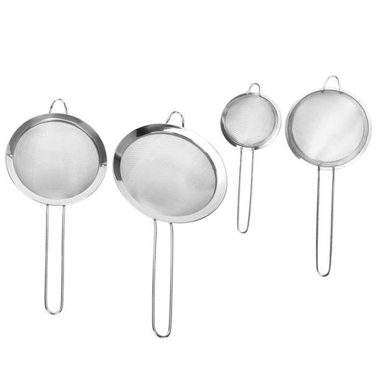 5 PCS Tamis Cuisine Plastique, Tamis Farine, Passoire De