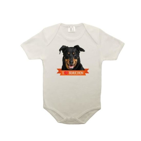 Body Bebe 100 Coton I Love Beauceron Fushia 18 23 Mois Fushia Cdiscount Pret A Porter