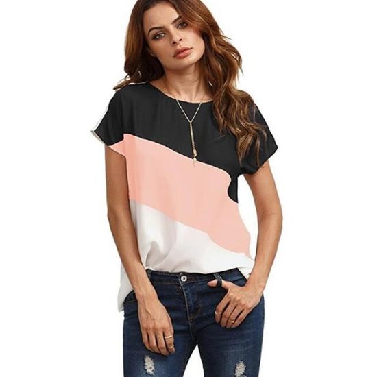 T shirt store soie femme
