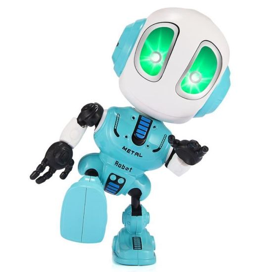 Halloween Mini Robot Parlant pour Bebe,  Jouet Apprentissage Cadeaux - Bleu