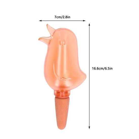 Piquets D'arrosage Automatique En Céramique Forme Oiseau - 4 Pièces, 110 Ml Chacun, Arrosage Goutte à Goutte Pour Plantes - 3