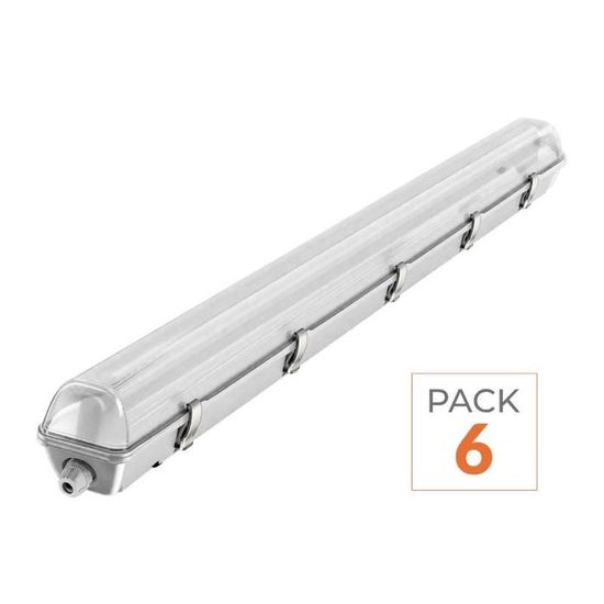 Tube Néon LED 120cm T8 36W - Pack De 5 - Blanc Neutre 4000K-5500K - Silamp