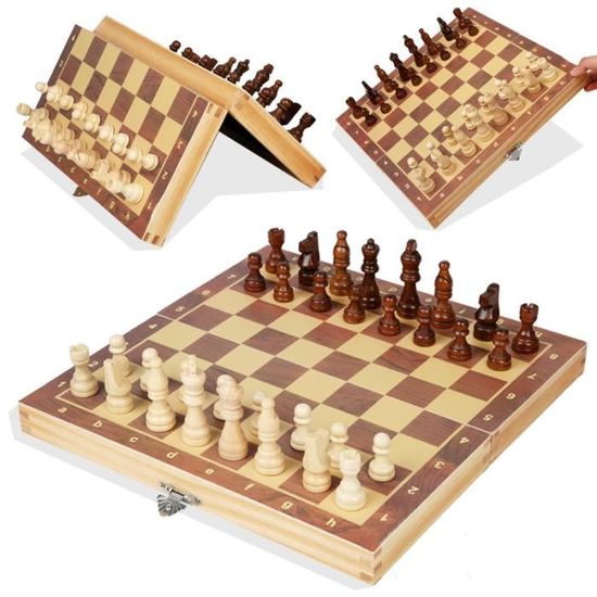 Jeu D’Échecs Magnétique Pliable 18x18cm – Mini Echiquier De