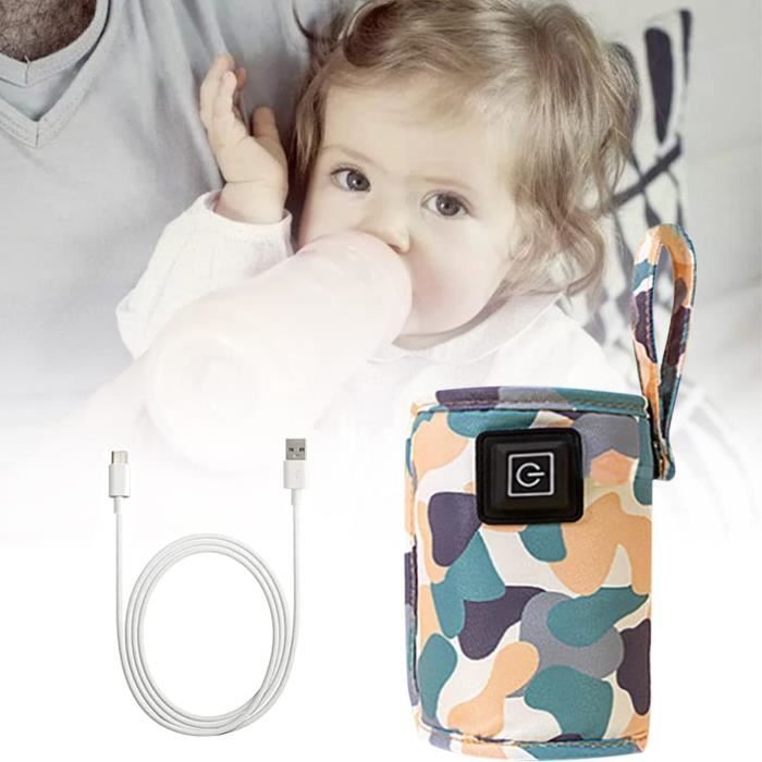 Chauffe-Biberon Portable USB Pour Bébé – 3 Températures Réglables – Idéal Voyage Et Sorties