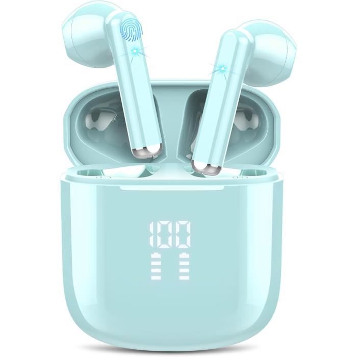 Écouteurs Bluetooth 5.4 Avec Réduction De Bruit - IPX7 étanches, Son Stéréo Hi-Fi, 30h D'autonomie
