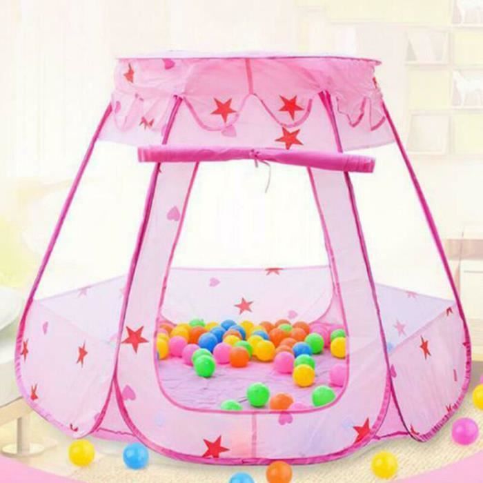 tente de jeu Portable intérieur enfants bébé jouet océan balle Pit piscine cadeau 87*110cm Rose