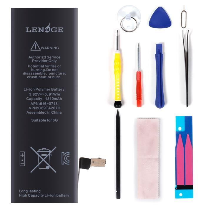 BATTERIE 100% NOUVEAU POUR IPHONE 6 + KIT OUTILS