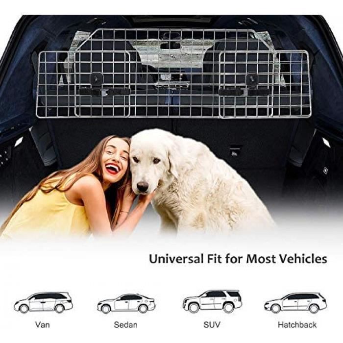 Grille De Séparation Acier Universelle Réglable Pour Coffre De Voiture Pour Chien Grille De Séparation Pour Voiture Coffre-Habitacl