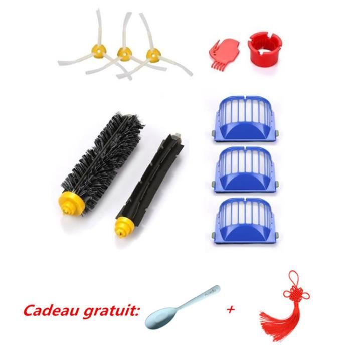 KENSON- Remplaçant Kit secours d'accessoires pour iRobot Roomba série 585 589 600 605 610 615 616 620 621 625 630 631 632 Filtre