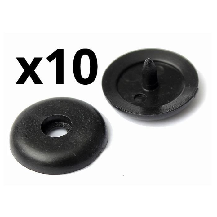 10x Bouton d'arret ceinture de securite en plastique universellement