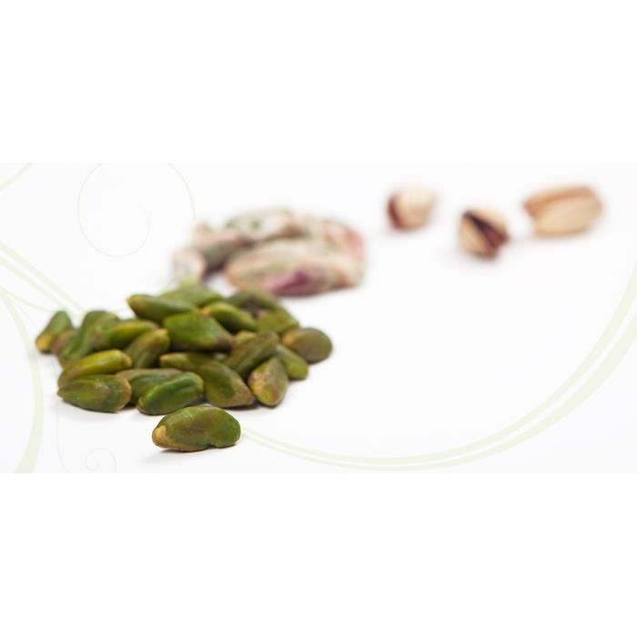Pistaches naturelles émondées 1Kg, Pistaches vertes sans peau,Idéal pour les recettes