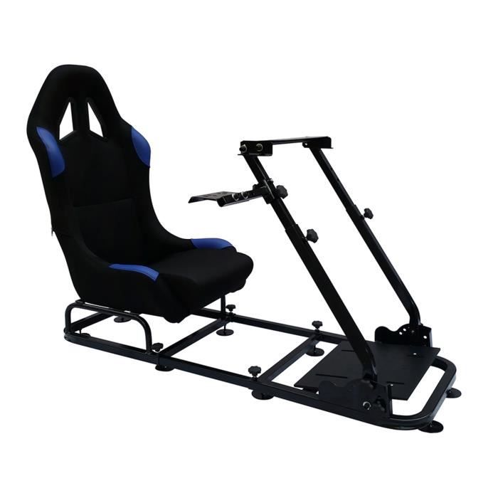 siège de jeu pour PC et consoles de jeux matériel noir-bleu