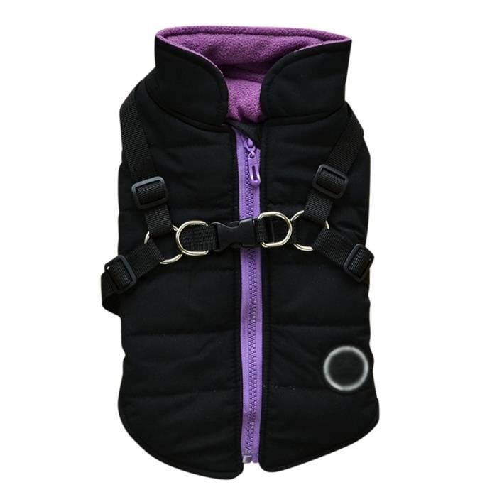 Manteau Blouson,Gilet imperméable pour chien de compagnie Avec harnais, gilet Chihuahua, vêtements chauds, manteau pour - Type B-S