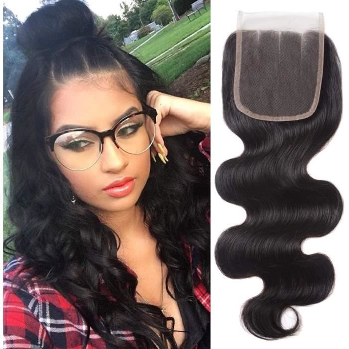 Extensions de cheveux et perruques et accessoires BLISSHAIR mèches closure cheveux bresilien extensions de cheveux Top L 249230