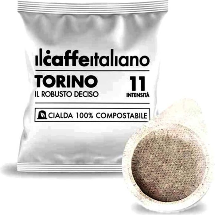 150 dosettes de café compostables - Mélange Torino intensité 11 - Il Caffè Italiano