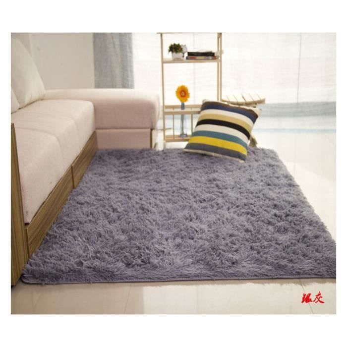Trendy Tapis de salon Shaggy Gris Argent 160x230 cm