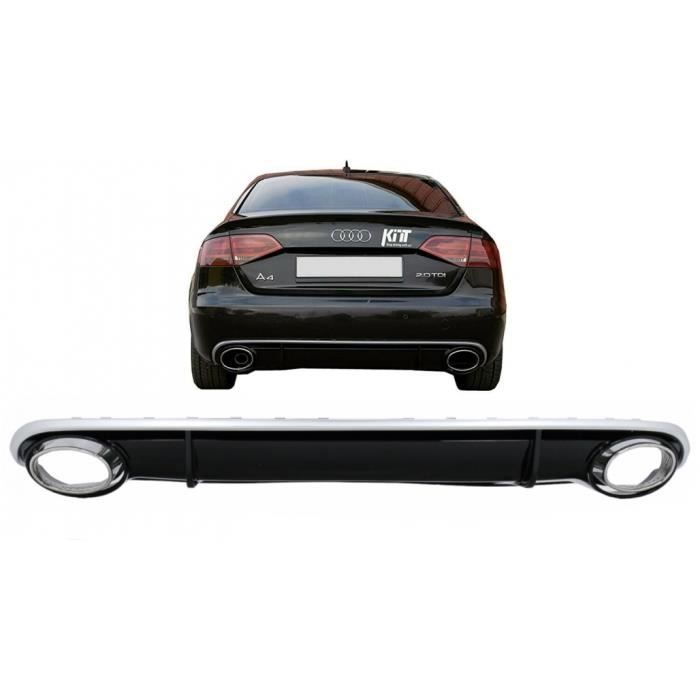 Pare-chocs arrière Audi A4 B8 07-12 Arrière Diffuseur+Echappement RS4