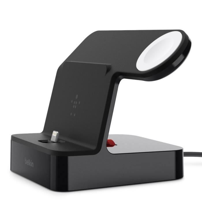 BELKIN Base de charge IP-Apple W Noir PowerHouse certifiée Apple