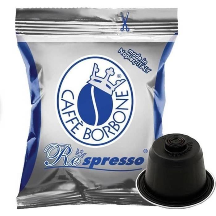 Caffè Borbone - Respresso Mélange bleu 50 pièces compatible avec Nespresso