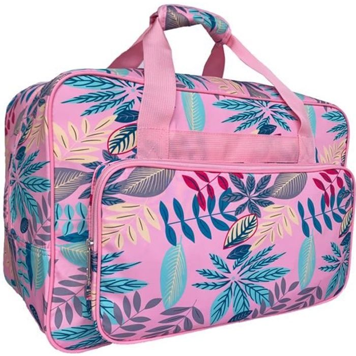 Sac à Main de Stockage Portatif de Voyage de Sac de Machine à Coudre de Grande Capacité Rose