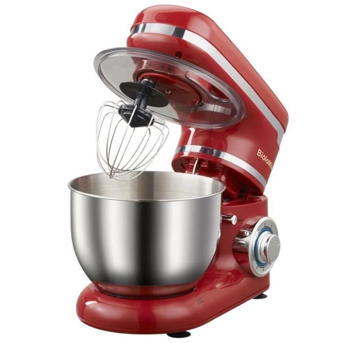 1200W 4L acier inoxydable bol 6 vitesses cuisine support alimentaire mélangeur crème oeuf fouet mélangeur gâteau pâte pain mélangeur