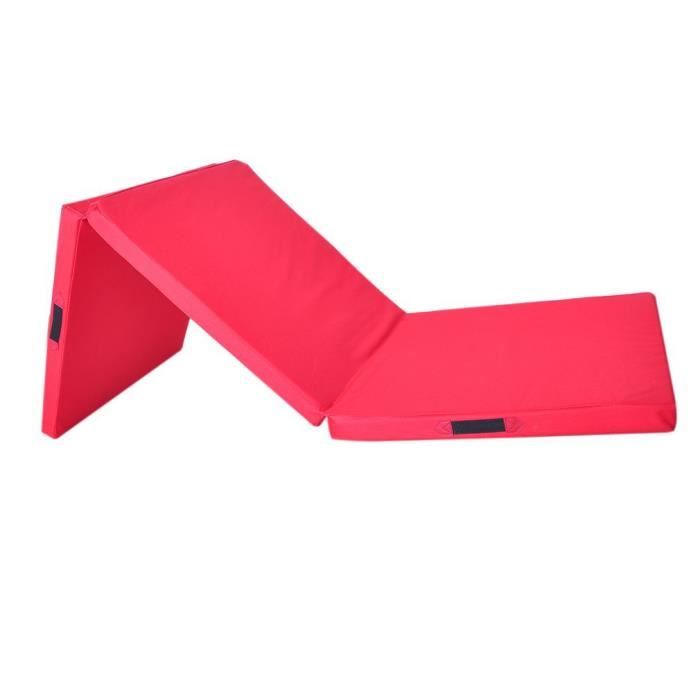 180*60*5cm Pliable Yoga Tapis Gymnastics Mat Tapis de Sports Training Exercise Sit-up Mat - rouge