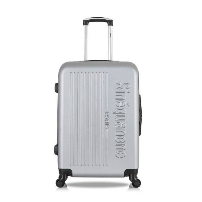 SINEQUANONE – VALISE WEEK-END - ABS – 65cm – 4 roues – CERES – GRIS