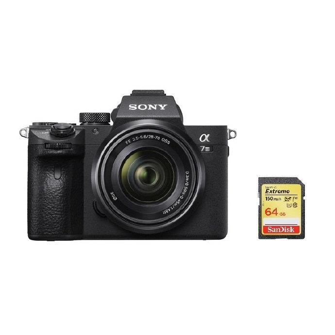 SONY A7 III KIT SEL 28-70MM F3.5-5.6 OSS + 64GB SD card