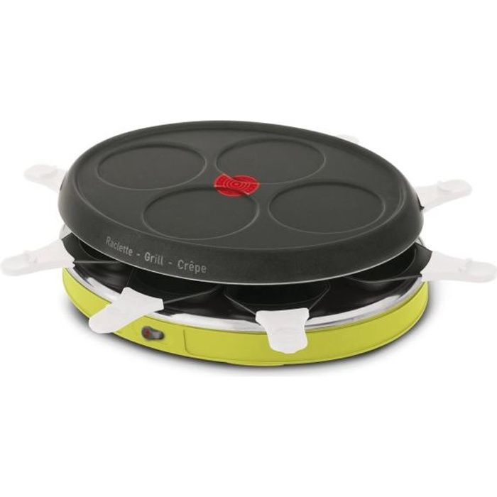 TEFAL RE138O12 Appareil à raclette Colormania 8 personnes - Vert