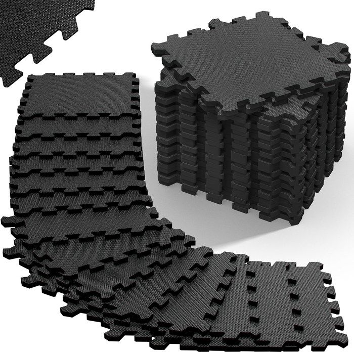 MONZANA® Tapis de protection de sol Noir 29,5x29,5cm mousse EVA 36