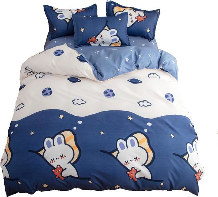 Parure De Lit Microfibre Imprimé Outils De Maquillage - Taille King 240x220 Cm + 2 Taies 50x75 Cm