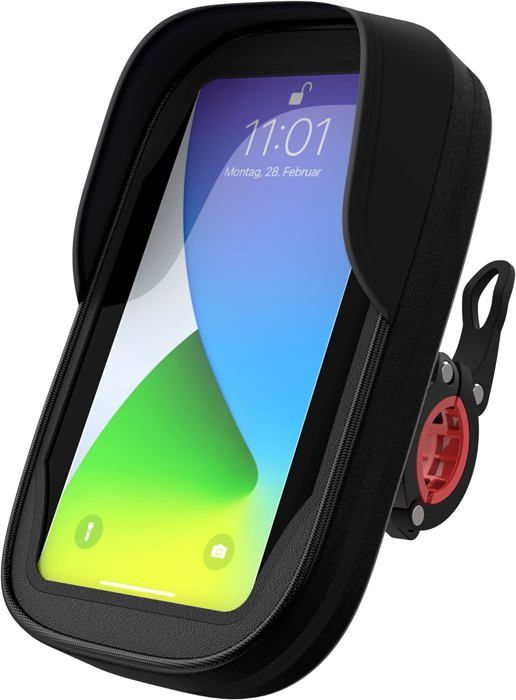 Support Téléphone Vélo Étanche Naapesi 360° + Pare-Soleil – Sacoche Guidon VTT, Compatible IPhone/Samsung Jusqu’à 6,4 Pouces
