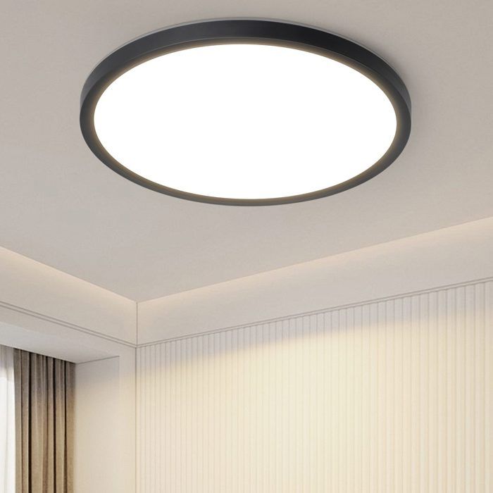 Plafonnier Led Pour Salle De Bain, 24W 2700Lm Moderne Rond Éclairage De