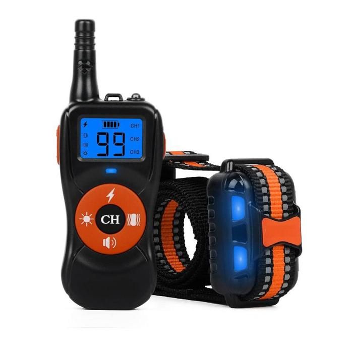 Comparer les prix de Collier de Dressage pour Chiens, Collier Electrique pour Chien Étanche avec Modes Vibration, de Son et Choc Statique