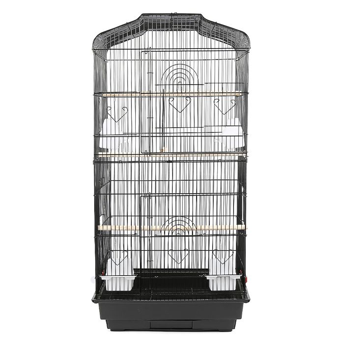 Meilleurs prix pour Cage à oiseaux joli facile à monter - Volière portable en fil métallique - ERROLVES - Noir - 46*36*92 CM