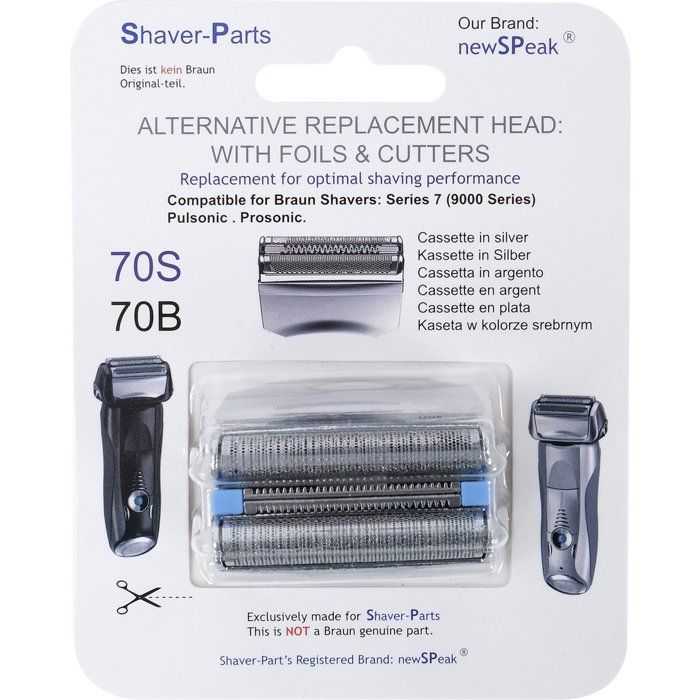 Braun Pièce de Rechange 70S Argentée Compatible Rasoirs Series 7