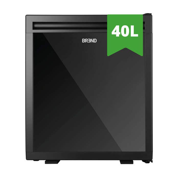 BREND BR-2227 Mini réfrigérateur Indépendant 40 Litres – Réfrigérateur Table-Top – Minibar à Porte Réversible – Noir