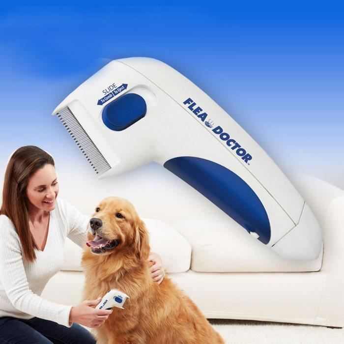 Nouveau peigne de toilettage danimaux domestiques de brosse de nettoyage de puces Acarien électrique-keeper