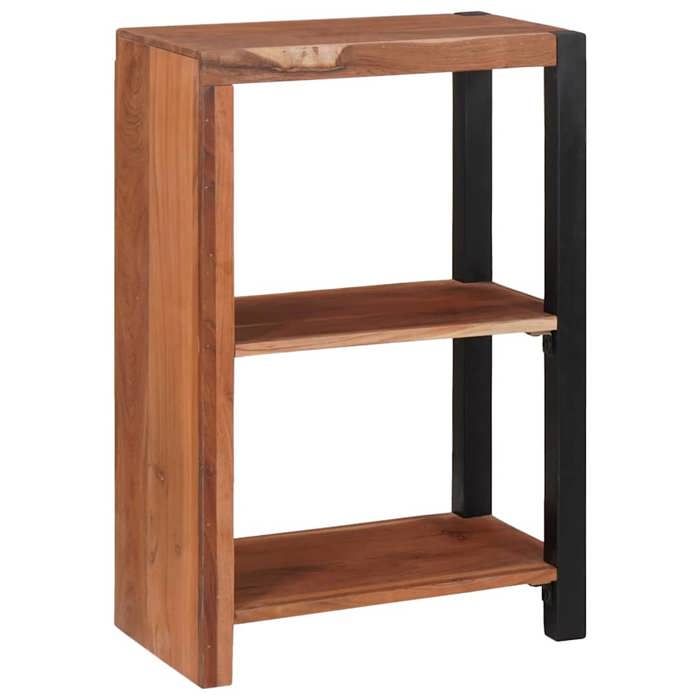 vidaXL Étagère en acacia massif Marron 50x30x75 cm 2 étagères design moderne