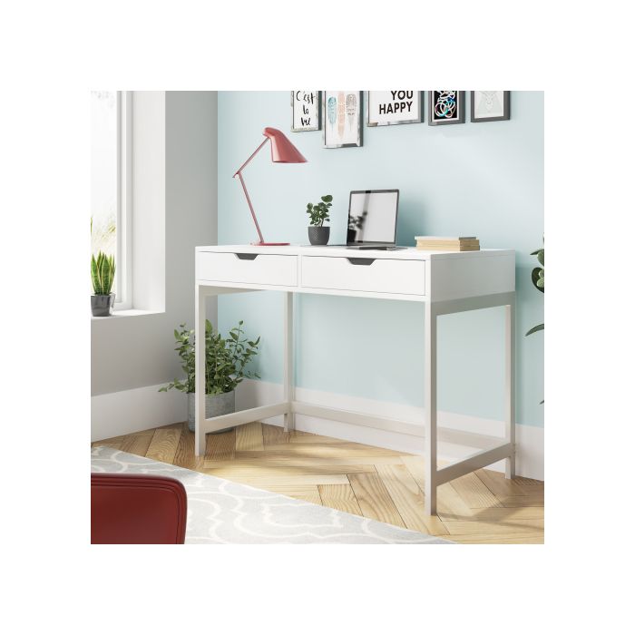 Computer Desk Dressing Table with 2 Drawers Work Table Home Office ...
