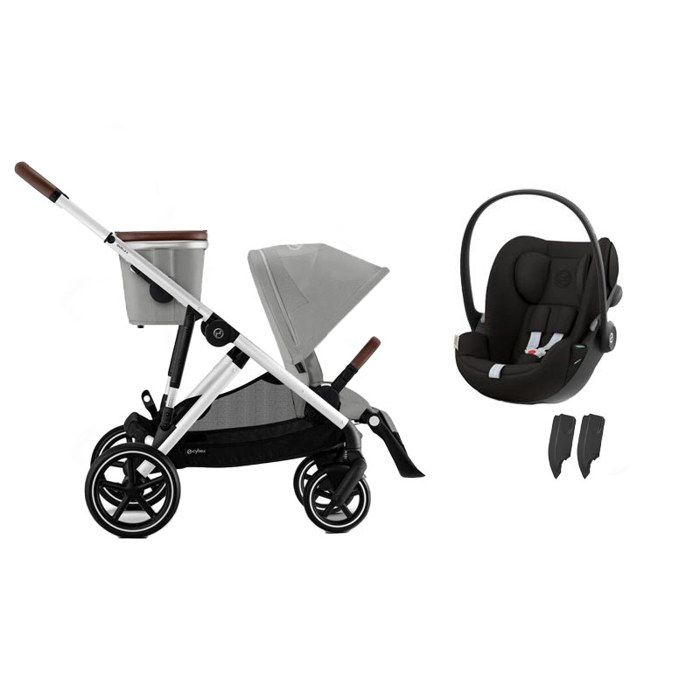 CYBEX - Poussette Duo Gazelle S + Cloud G Stone Grey