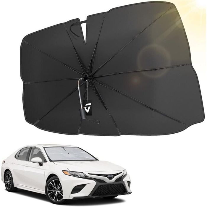 Pare Soleil Voiture Pare Brise Avant Parapluie Pare-Soleil de Pare-Brise Auto Anti-UV Pratique et Pliable Universel pour la Plupa