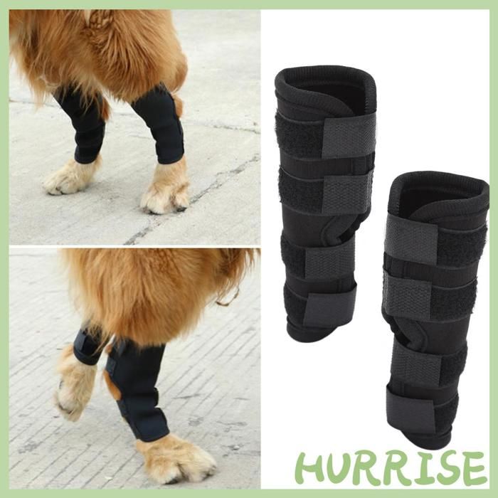 Meilleurs prix pour Garosa genouillère pour chien Attelle de jambe de chien genouillères pour animaux de compagnie bandage linge lit Taille Taille S