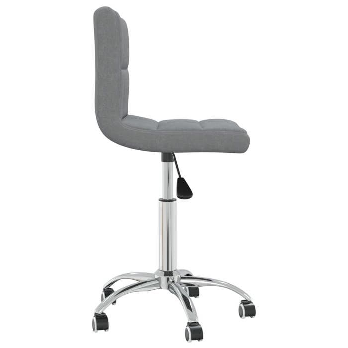 Chaise de cuisine Gris - Montage simple - SHIELDPRO® Chaise pivotante de salle à manger Scandinave Pour salon Gris clair Tissu 5873