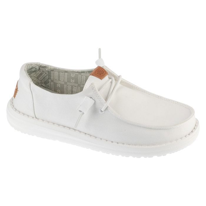 Hey Dude Baskets Femme - Blanc - Hey Dude Wendy Stretch Canvas