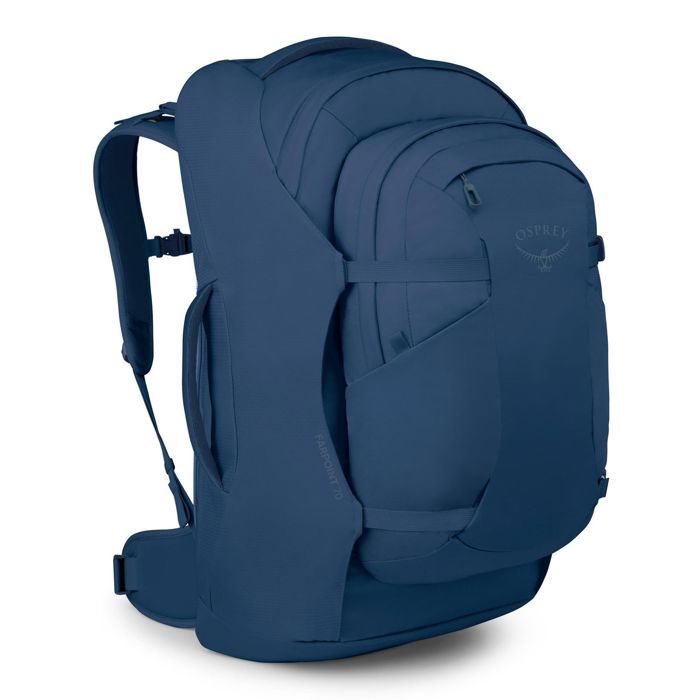 Osprey Sac à dos de randonnée bleu pour homme - Farpoint 70 Travel Pack Antique Blue 343439 Osprey Sac à dos de randonnée bleu pour homme - Farpoint 70 Travel Pack Antique Blue 343439