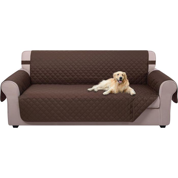 1 Housse De Canapé Réversible Pour Chien Protection Meuble Imperméable Avec Sangles Élastiques Couverture Microf HOUSSE DE CANAPE