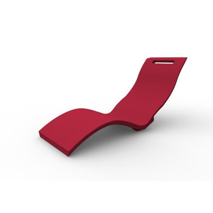 CHAISE LONGUE IMMERGEABLE / SERENDIPITY ROUGE
